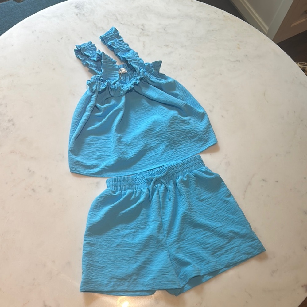 Copper Key Blue Girls Matching Set